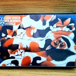 F.X. Schmid- Crazy Quilt, 1000 Piece Jigsaw Puzzle- NEW SEALED